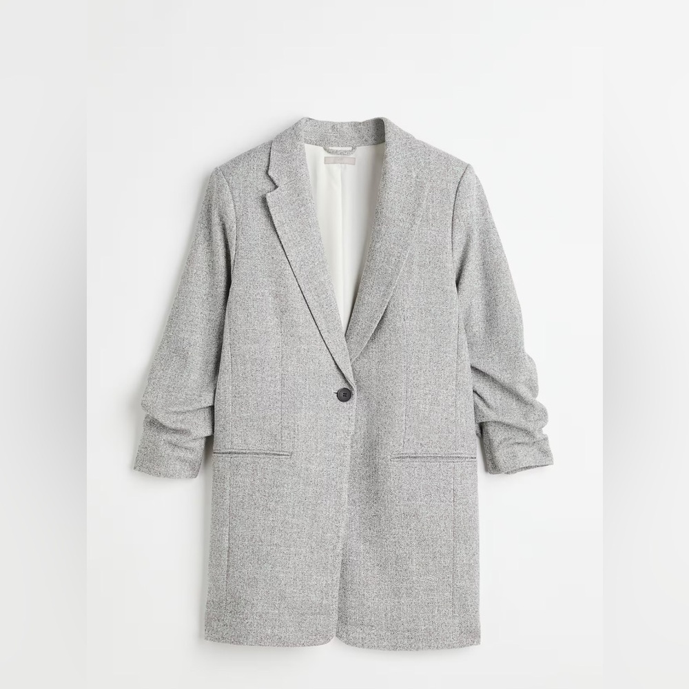 H&M Gray Blazer Coat